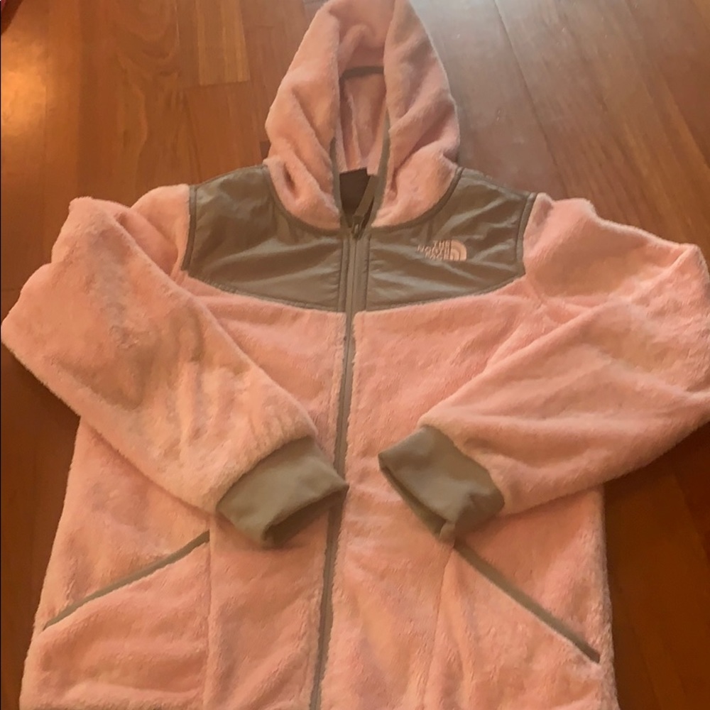 The North Face hooded zip fleece jacket